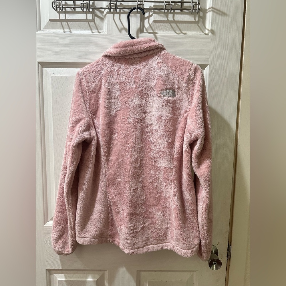 The North Face Pink Teddy Jacket Plush Oversized Cozy - Picture 2 of 6